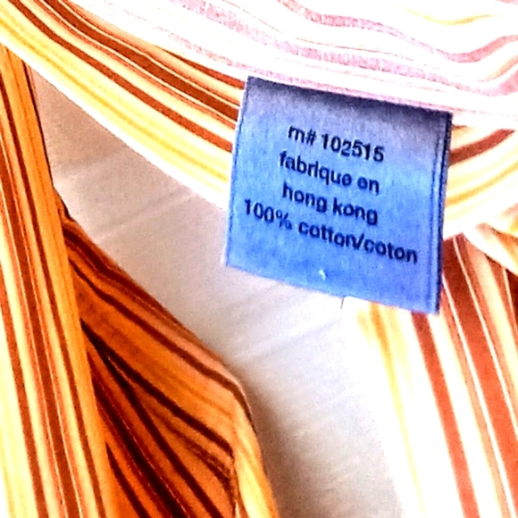 JOHN VARVATOS STRIPE  COTTON BUTTON DOWN- MEDIUM - Picture 3 of 6